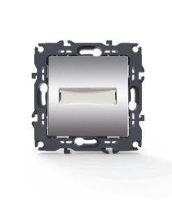PRIME ΜΠΟΥΤΟΝ ΕΠΙΓΡΑΦΗΣ & LED ΛΥΧΝΙΑ (12VAC) ΜΕ ΚΛΙΠ 1P 10A 250VAC IP20 MAT ΑΛΟΥΜΙΝΙΟ ACA – 1000112103