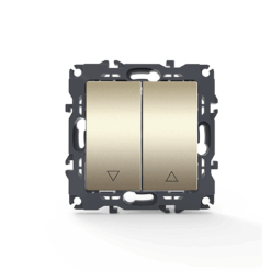 PRIME ΜΠΟΥΤΟΝ ΡΟΛΛΩΝ ΜΕ ΚΛΙΠ 1-1P 10A 250VAC IP20 MAT ΣΑΜΠΑΝΙΖΕ ACA – 1000112204