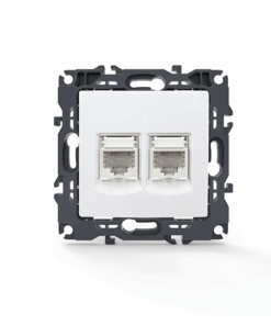 PRIME ΠΡΙΖΑ ΤΗΛΕΦΩΝΟΥ 2xRJ11 CAT3 IP20 ΛΕΥΚΗ ACA – 1000113101