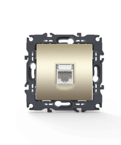 PRIME ΠΡΙΖΑ ΔΙΚΤΥΟΥ 1xRJ45 CAT6 UTP IP20 MAT ΣΑΜΠΑΝΙΖΕ ACA – 1000113204