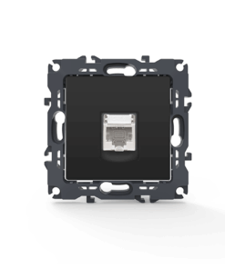 PRIME ΠΡΙΖΑ ΔΙΚΤΥΟΥ 1xRJ45 CAT6 UTP IP20 MAT ΑΝΘΡΑΚΙ ACA – 1000113205