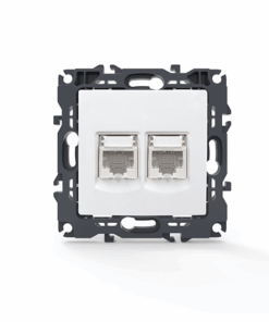 PRIME ΠΡΙΖΑ ΔΙΚΤΥΟΥ 2xRJ45 CAT6 UTP IP20 ΛΕΥΚΗ ACA – 1000113301