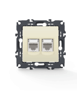 PRIME ΠΡΙΖΑ ΔΙΚΤΥΟΥ 2xRJ45 CAT6 UTP IP20 ΙΒΟΥΑΡ ACA – 1000113302