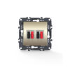 PRIME ΠΡΙΖΑ ΗΧΕΙΩΝ ΔΙΠΛΗ ΜΕ ΚΛΙΠ 36-230VAC IP20 MAT ΣΑΜΠΑΝΙΖΕ ACA – 1000113604