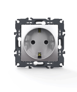 PRIME ΠΡΙΖΑ ΣΟΥΚΟ ΑΣΦΑΛΕΙΑΣ 1x2P+E 16A 250VAC IP20 MAT ΑΛΟΥΜΙΝΙΟ ACA – 1000116003