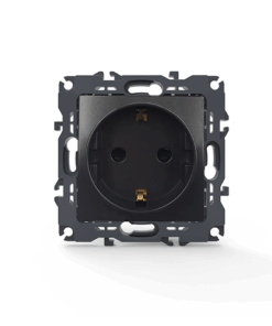 PRIME ΠΡΙΖΑ ΣΟΥΚΟ ΑΣΦΑΛΕΙΑΣ 1x2P+E 16A 250VAC IP20 MAT ΑΝΘΡΑΚΙ ACA – 1000116005