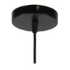 GloboStar® CASTOR 10001161 Vintage Industrial Κρεμαστό Φωτιστικό Οροφής Μονόφωτο 1 x E27 Μαύρο Μεταλλικό Πλέγμα Φ30 x Y10cm