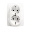 PRIME ΠΡΙΖΑ ΣΟΥΚΟ ΑΣΦΑΛΕΙΑΣ 2x2P+E 16A 250VAC IP20  ΛΕΥΚΗ ACA – 1000116201