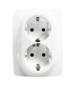PRIME ΠΡΙΖΑ ΣΟΥΚΟ ΑΣΦΑΛΕΙΑΣ 2x2P+E 16A 250VAC IP20  ΛΕΥΚΗ ACA – 1000116201