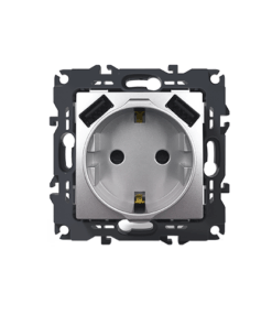 PRIME ΠΡΙΖΑ ΣΟΥΚΟ ΑΣΦΑΛΕΙΑΣ 1x2P+E 16A 250VAC & 2 USB 5VDC 3.1A IP20 MAT ΑΛΟΥΜΙΝΙΟ ACA – 1000116303