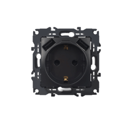 PRIME ΠΡΙΖΑ ΣΟΥΚΟ ΑΣΦΑΛΕΙΑΣ 1x2P+E 16A 250VAC & 2 USB 5VDC 3.1A IP20 MAT ΑΝΘΡΑΚΙ ACA – 1000116305