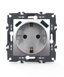 PRIME ΠΡΙΖΑ ΣΟΥΚΟ ΑΣΦΑΛΕΙΑΣ 1x2P+E 16A 250VAC & 2*USB (TYPE A+C)  5VDC 3A IP20 ΑΛΟΥΜΙΝΙΟ ACA – 1000116403