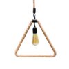 GloboStar® MALVERN 10001238 Vintage Industrial Κρεμαστό Φωτιστικό Οροφής Μονόφωτο 1 x E27 Μαύρο Μεταλλικό με Μπεζ Σχοινί Μ37 x Π22 x Υ34cm
