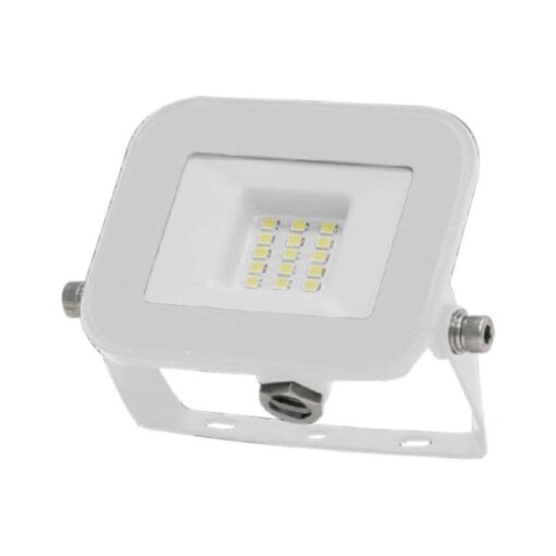 Προβολέας LED Samsung chip 10W φυσικό λευκό 4000K με λευκό σώμα V-TAC – 10012