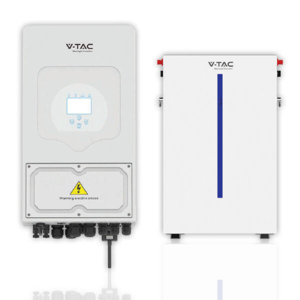 6kW On/Off Grid Hybrid Solar Inverter Single Phase Italian Specification CEI-021 Warranty 5+5YRS Optional  V-TAC - 11529