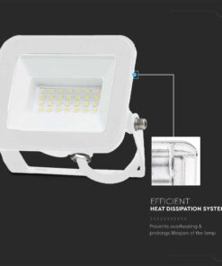 Προβολέας LED Samsung chip 20W 4000K Λευκού Χρώματος IP65 V-TAC – 10018