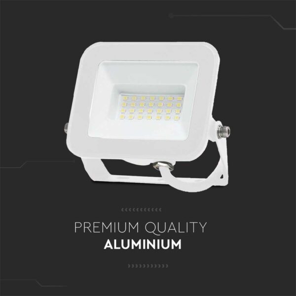 Προβολέας LED Samsung chip 20W 4000K Λευκού Χρώματος IP65 V-TAC – 10018