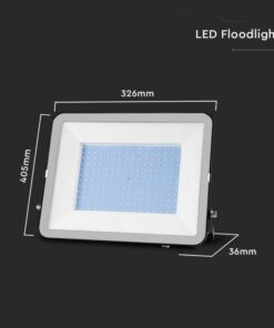 Προβολέας LED Samsung chip 200W φυσικό λευκό 4000K με μαύρο σώμα V-TAC – 10027