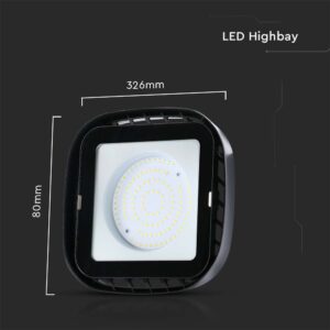Καμπάνα LED 100W 4000K 8700lm IP65 Μαύρη V-TAC – 10035