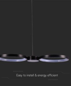 Κρεμαστό φωτιστικό LED 38W 4000K Μαύρου Χρώματος V-TAC – 10043