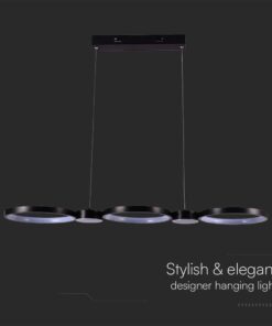 Κρεμαστό φωτιστικό LED 38W 4000K Μαύρου Χρώματος V-TAC – 10043