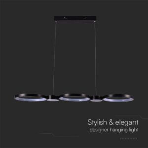 Κρεμαστό φωτιστικό LED 38W 4000K Μαύρου Χρώματος V-TAC – 10043