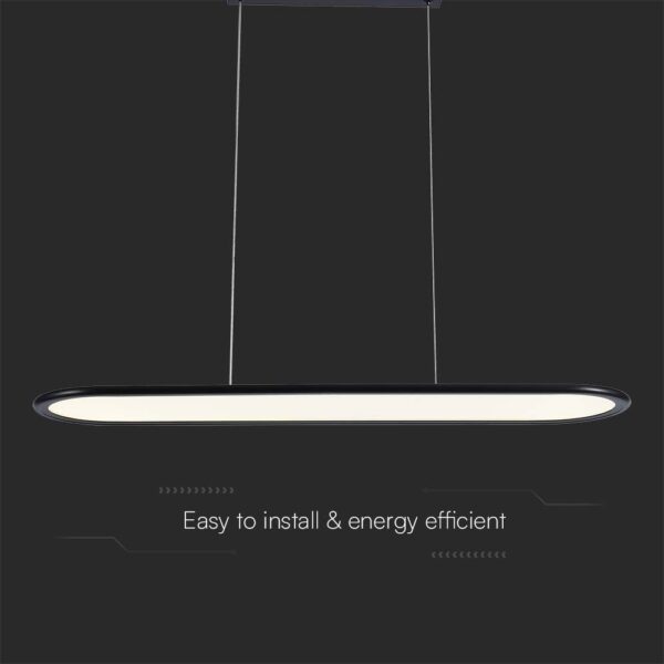 Κρεμαστό φωτιστικό LED 24W 4000K Μαύρου Χρώματος V-TAC – 10045