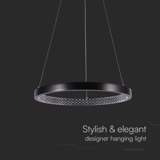 Kρεμαστό φωτιστικό Designer LED 19W 4000K Μαύρου Χρώματος V-TAC – 10051