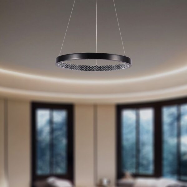 Kρεμαστό φωτιστικό Designer LED 19W 3000K Μαύρου Χρώματος V-TAC – 10052