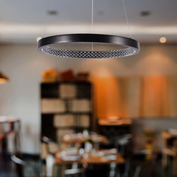 Kρεμαστό φωτιστικό Designer LED 19W 3000K Μαύρου Χρώματος V-TAC – 10052