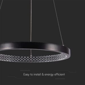 Kρεμαστό φωτιστικό Designer LED 19W 3000K Μαύρου Χρώματος V-TAC – 10052