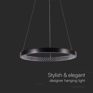 Kρεμαστό φωτιστικό Designer LED 19W 3000K Μαύρου Χρώματος V-TAC – 10052