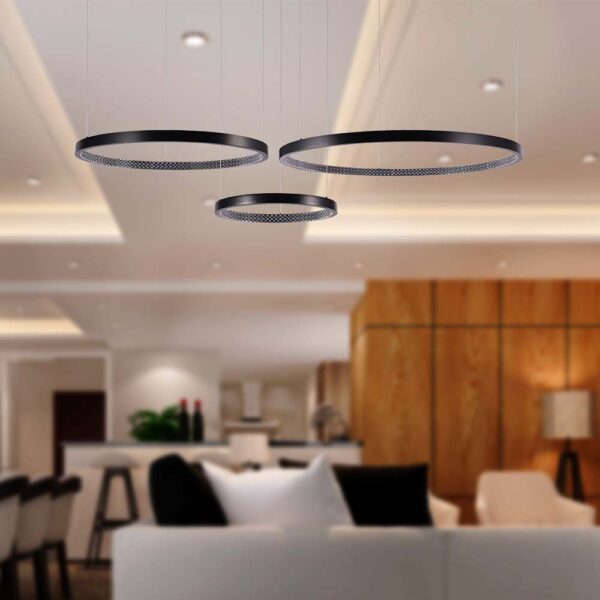 Κρεμαστό φωτιστικό LED 57W 4000K Μαύρου Χρώματος V-TAC – 10053