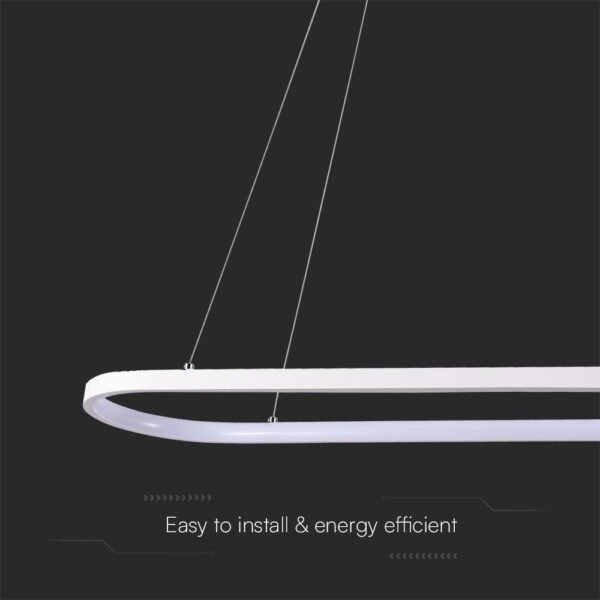 Κρεμαστό φωτιστικό LED 24W 4000K Λευκού Χρώματος V-TAC – 10055