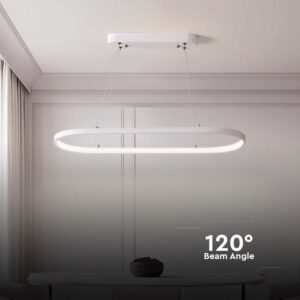 Κρεμαστό φωτιστικό LED 24W 4000K Λευκού Χρώματος V-TAC – 10055