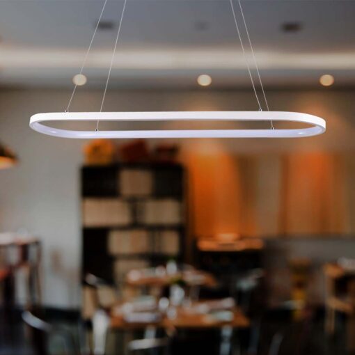 Κρεμαστό φωτιστικό LED 24W 3000K Λευκού Χρώματος V-TAC – 10056
