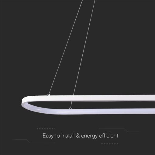 Κρεμαστό φωτιστικό LED 24W 3000K Λευκού Χρώματος V-TAC – 10056