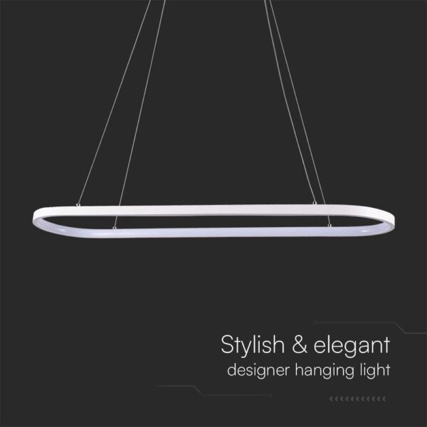 Κρεμαστό φωτιστικό LED 24W 3000K Λευκού Χρώματος V-TAC – 10056
