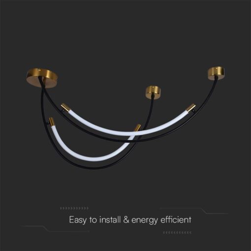 Κρεμαστό φωτιστικό LED 20W 4000K Μαύρου Χρώματος V-TAC – 10057