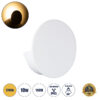 GloboStar® REDONDO 60572 Φωτιστικό Τοίχου – Απλίκα Αρχιτεκτονικού Φωτισμού Εσωτερικού/Εξωτερικού Χώρου Up or Down LED 10W 1000lm 60° AC220-240V Αδιάβροχο IP65 – Σώμα Αλουμινίου & Tempered Glass – Μ14 x Π14 x Υ4.5cm – Θερμό Λευκό 2700K – Λευκό – Bridgelux Chip – 5 Years Warranty