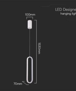 Kρεμαστό φωτιστικό Designer LED 13W 3000K Λευκού Χρώματος V-TAC – 10074