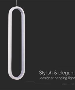 Kρεμαστό φωτιστικό Designer LED 13W 3000K Λευκού Χρώματος V-TAC – 10074