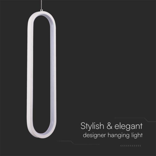 Kρεμαστό φωτιστικό Designer LED 13W 3000K Λευκού Χρώματος V-TAC – 10074