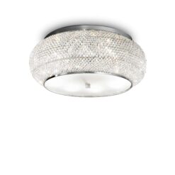 IDEAL LUX Φωτιστικό Οροφής PASHA 10xE14 Χρωμίου – 100746