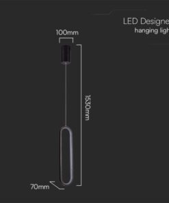 Kρεμαστό φωτιστικό Designer LED 13W 3000K Μαύρου Χρώματος V-TAC – 10076