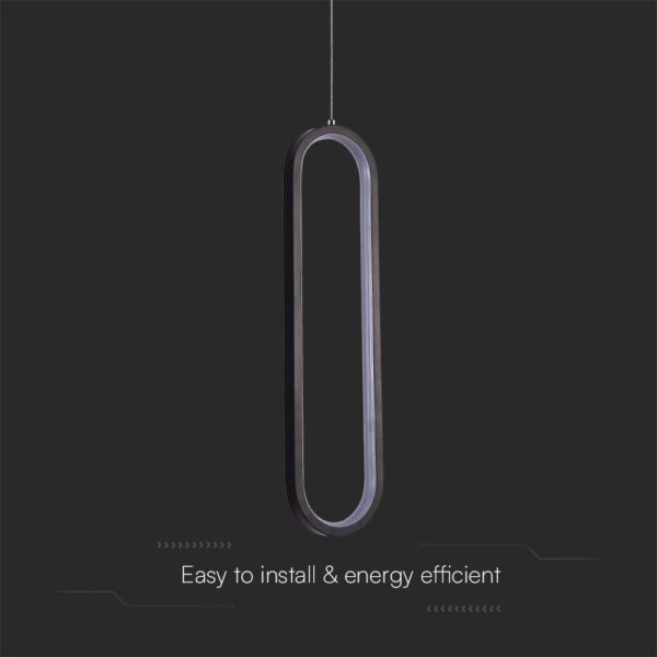 Kρεμαστό φωτιστικό Designer LED 13W 3000K Μαύρου Χρώματος V-TAC – 10076