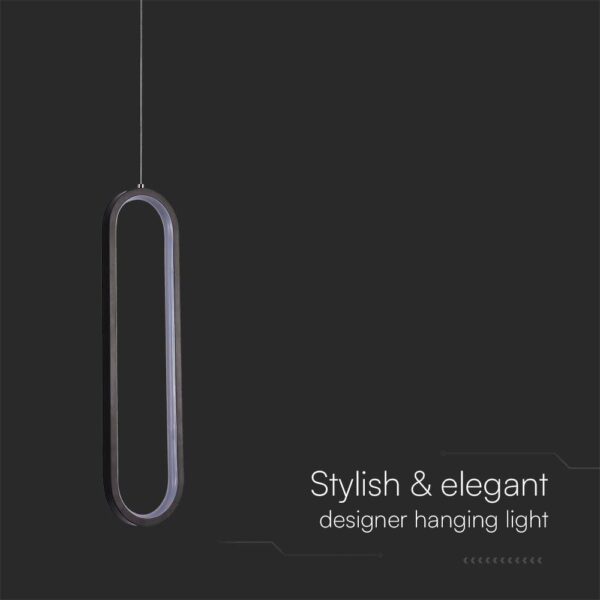 Kρεμαστό φωτιστικό Designer LED 13W 4000K Μαύρου Χρώματος V-TAC – 10075
