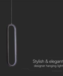 Kρεμαστό φωτιστικό Designer LED 13W 3000K Μαύρου Χρώματος V-TAC – 10076