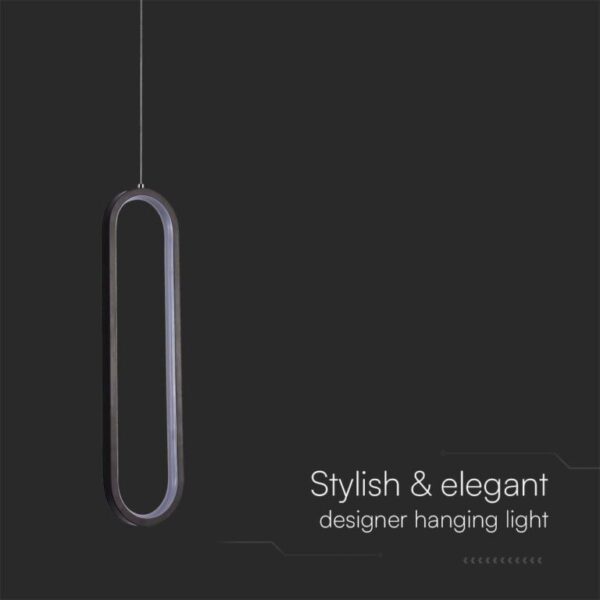 Kρεμαστό φωτιστικό Designer LED 13W 3000K Μαύρου Χρώματος V-TAC – 10076