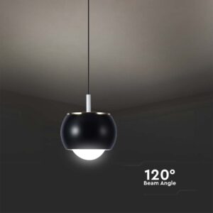 Κρεμαστό φωτιστικό οροφής LED 7W 3000K Μαύρου Χρώματος V-TAC – 10078